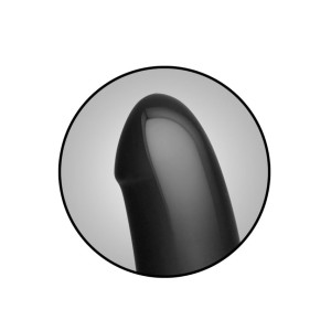 Анальний плаг з ділдо Doc Johnson Kink - Dual Density SECONDSKYN Fuck Plug - Black. Photo 3