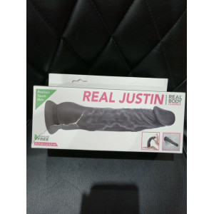 Фалоімітатор із присоскою Real Body — Real Justin Black (м'ята упаковка!!!). Photo 2