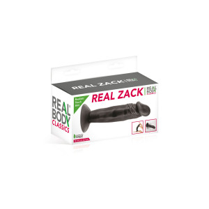 Фалоімітатор із присоскою Real Body — Real Zack Black, TPE, діаметр 3,7 см. Photo 2