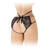 Трусики з відкритою попкою Fashion Secret Nadia Black