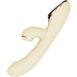 Вакуумный вибратор-кролик с подогревом KISTOY A-King Pro Yellow, с LED-экраном. Photo 2