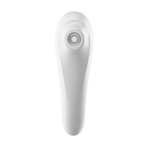 Смарт-вібратор та вакуумний стимулятор 2в1 Satisfyer Dual Pleasure White. Photo 2