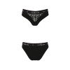 Трусики з широкою гумкою і мереживом Passion PS001 PANTIES black, size L
