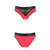 Трусики з широкою гумкою і мереживом Passion PS001 PANTIES red/black, size L