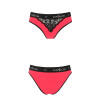 Трусики з широкою гумкою і мереживом Passion PS001 PANTIES red/black, size S