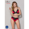 Трусики з широкою гумкою і мереживом Passion PS001 PANTIES red/black, size XL
