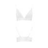 Еластичний топ з мереживом Passion PS001 TOP white, size M