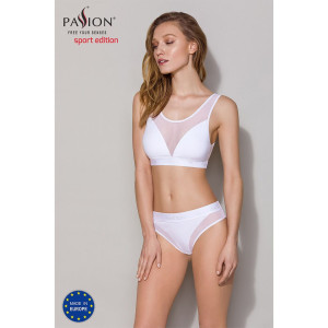 Трусики з прозорою вставкою Passion PS002 PANTIES white, size M. Photo 3