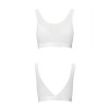Топ з прозорою вставкою Passion PS002 TOP white, size XL