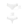 Трусики-бразиліана з бавовни Passion PS005 PANTIES white, size S
