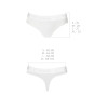 Трусики-бразиліана з бавовни Passion PS005 PANTIES white, size XL
