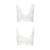 Спортивный топ из эластичного хлопка Passion PS005 TOP white, size L