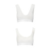 Спортивный топ из эластичного хлопка Passion PS005 TOP white, size M