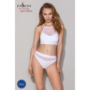 Трусики з прозорою вставкою Passion PS006 PANTIES white, size M. Photo 3