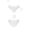 Трусики з прозорою вставкою Passion PS006 PANTIES white, size S