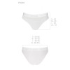 Трусики з прозорою вставкою Passion PS006 PANTIES white, size XL