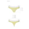 Спортивні трусики-стрінги Passion PS007 PANTIES yellow, size L