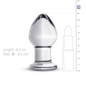 Стеклянная анальная пробка Gildo Glass Buttplug No. 26. Photo 3