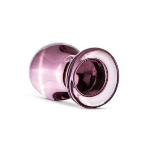 Розовая анальная пробка из стекла Gildo Pink Glass Buttplug No. 27. Photo 2