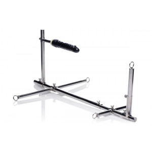 Конструкція для фіксації з фалоімітатором Imprisoned Metal Stockade with Dildo. Photo 2