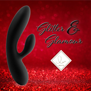 Гнучкий вібратор кролик з двома моторами FeelzToys Lea Rabbit Vibrator Black. Photo 3