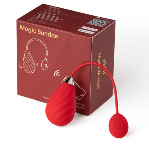 Смарт-віброяйце Magic Motion Sundae Red. Photo 3