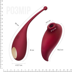 Смарт іграшка Adrien Lastic Inspiration: віброяйце і вакуумний стимулятор з керуванням зі смартфону. Photo 3