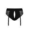 Мереживні трусики для страпона з підв’язками для панчіх Strap-On-Me DIVA HARNESS L (м'ята упаковка!)