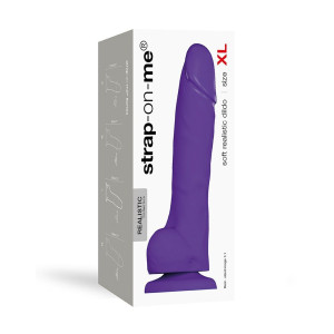 Реалістичний фалоімітатор Strap-On-Me SOFT REALISTIC DILDO Violet - Size XL. Photo 3