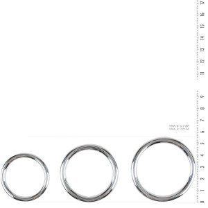 Набор эрекционных колец Sinner Gear Unbendable — Cock/Ball Ring & Glans Ring Set. Photo 3