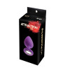 Анальная пробка с кристаллом MAI Attraction Toys №49 Purple, длина 9,5см, диаметр 4см