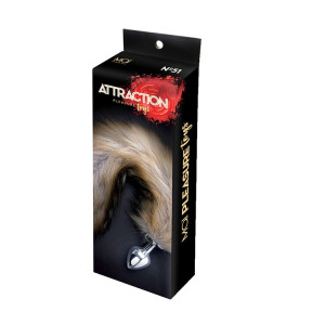 Анальная пробка Лисий Хвост MAI Attraction Toys №51, размер пробки 7х3см, общая длина 50см. Photo 2