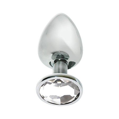 Анальная пробка с кристаллом MAI Attraction Toys №73, длина 8см, диаметр 3см