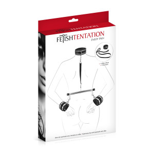 Фіксатор для рук і шиї з повідцем Fetish Tentation Submission bar with handcuffs and collar. Photo 3