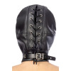 Капюшон для БДСМ со съемной маской Fetish Tentation BDSM hood in leatherette with removable mask