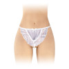 Трусики-стрінги з перлинною ниткою Fashion Secret KATIA White