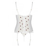 Корсет з підв'язками + стрінги LOVELIA CORSET white L/XL - Passion