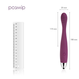 Тонкий вібратор точки G Svakom Cici Violet. Photo 2