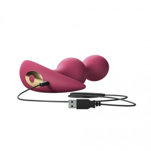 Анальний стимулятор, гнучкий з вібрацією Love To Love TWINNY BUD Plum. Photo 3