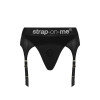 Труси для страпону з підв'язками для панчох Strap-On-Me REBEL HARNESS - S