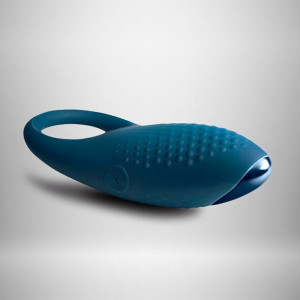 Ерекційне кільце з вібрацією Rocks Off Empower Blue. Photo 3