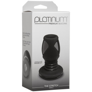 Анальний тунель Doc Johnson Platinum Premium Silicone - The Stretch Small - Black (м'ята упаковка!). Photo 3