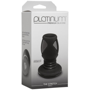 Анальный туннель Doc Johnson Platinum Premium Silicone - The Stretch - Small - Black. Photo 2