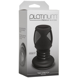 Анальный туннель Doc Johnson Platinum Premium Silicone - The Stretch - Medium - Black. Photo 2