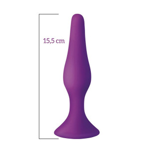 Анальная пробка на присоске MAI Attraction Toys №35 Purple, длина 15,5см, диаметр 3,8см. Photo 2