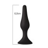 Анальная пробка на присоске MAI Attraction Toys №34 Black, длина 12,5см, диаметр 3,2см