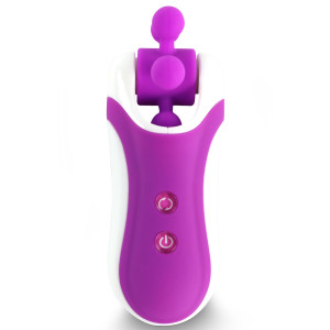 Стимулятор з імітацією оральних пестощів FeelzToys - Clitella Oral Clitoral Stimulator Purple. Photo 2