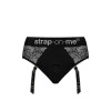 Мереживні труси для страпону з підв'обов'язками для панчіх Strap-On-Me DIVA HARNESS, S