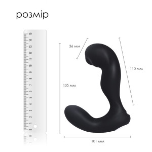 Смарт-масажер простати з пульсацією на кінчику головки Svakom Iker Black. Photo 3