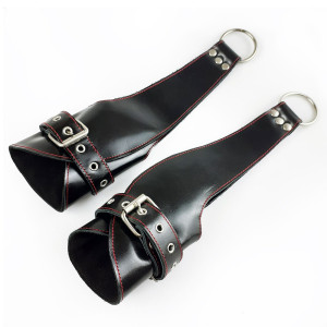 Поручи для підвісу Fetish Hand Cuffs For Suspension із натуральної шкіри. Photo 2